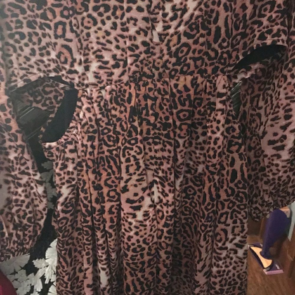 Ranna Gill leopard cut out dress NWT - Picture 5 of 9